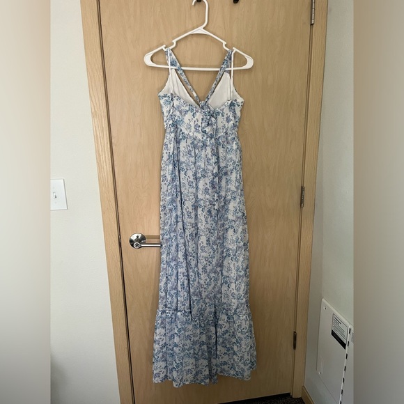 Lulu’s My Love Story Floral Print Tie Back Maxi Dress - Picture 2 of 4